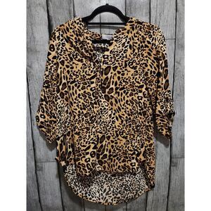 New‎ Directions Leopard Print Blouse